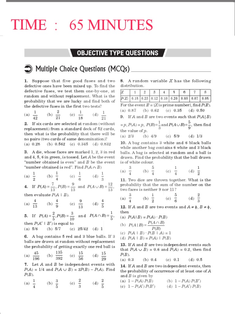 Probability Pdf Probability Distribution Random Variable