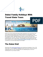 Dubai Holiday Packages With Travel Ginie Tours