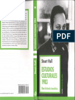 Estudios Culturales 1983 Una Historia Teor Tica