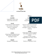 Seda BGC - Plated 4 Course Menu