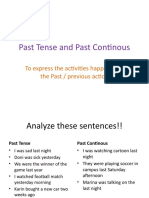 Past Tense and Past Continous