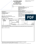 Uno Minda Limited Purchase Order