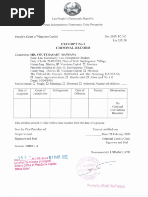 Criminal Record