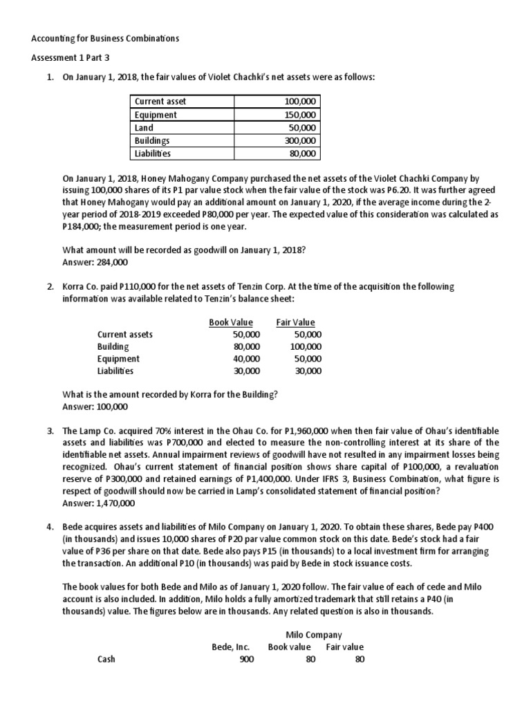 Accounting For Business Combinations PDF