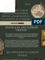 Group 3: Ang Epekto NG Climate Change Sa Kapaligiran, Lipunan, at Kabuhayan NG Tao Sa Bansa at Sa Daigdig