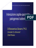 Giacchetti - Microbiologia - 3 Lezione TFPC - Patogenesi Batterica e Risposta Ospite
