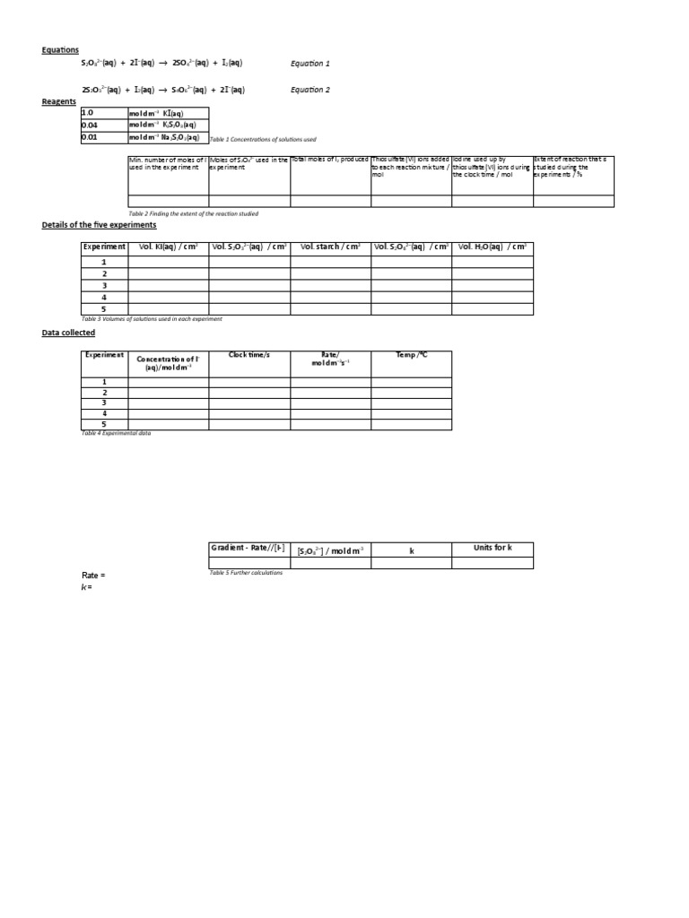 Processing Experimental Results STUDENT | PDF