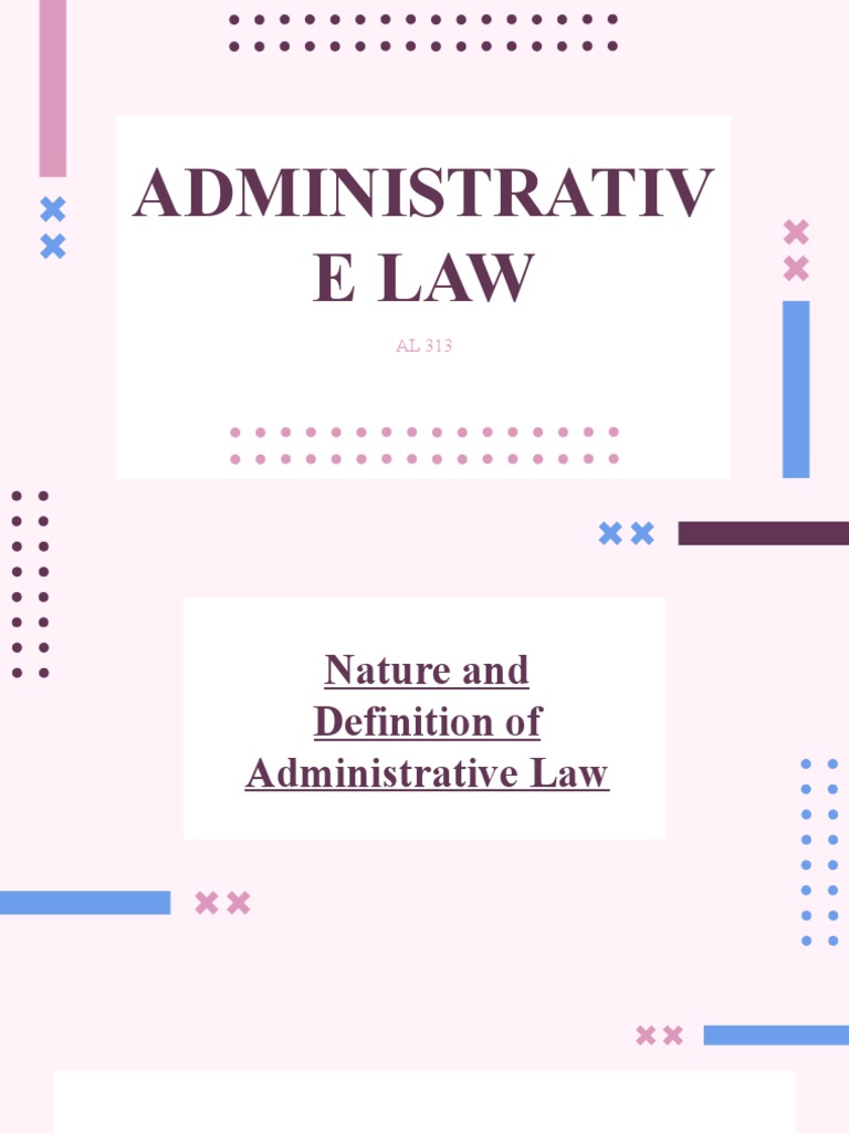 Adminlaw Chapter 1 Pdf Administrative Law Public Sphere