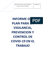 Plan de vigilancia COVID-19 en el trabajo