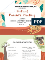 Parents Meeting NOV2022