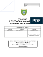 8.1.7 SOP Penerapan Manajemen Resiko Laboratorium