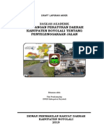 Dokumen Rancangan Peraturan Daerah Kabupaten Boyolali tentang Penyelenggaraan Jalan