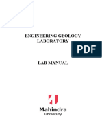 ENGINEERING GEOLOGY LAB MANUAL: ROCK AND MINERAL IDENTIFICATION