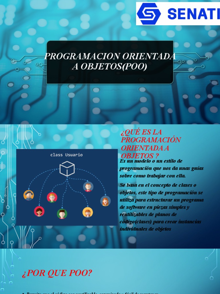 Introducción a la Programación Orientada a Objetos | PDF | Objeto ...