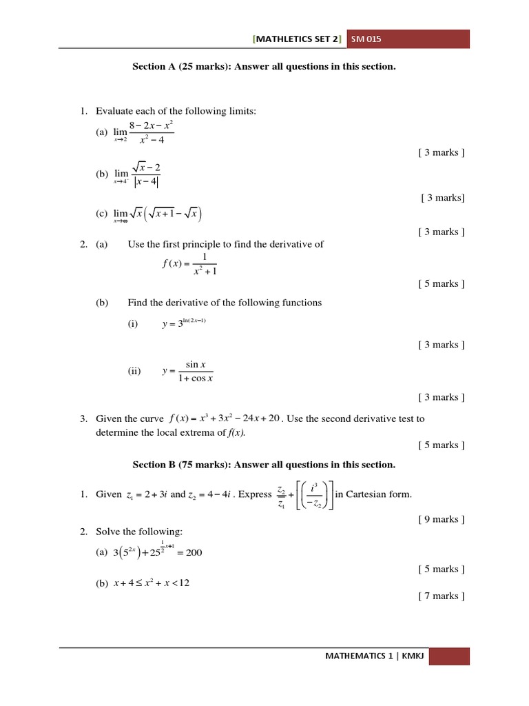 Mathletics Trial Questions Set 2 | PDF