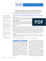 Circulating 25-Hydroxyvitamin D, VDR Polymorphisms, and Survival in Advanced Non-Small-Cell Lung Cancer