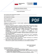 Załącznik NR 1 - Wzór Oświadczenia Dotyczący Zaangażowania Zawodowego W Realizację Wszystkich Projektów Finansowanych