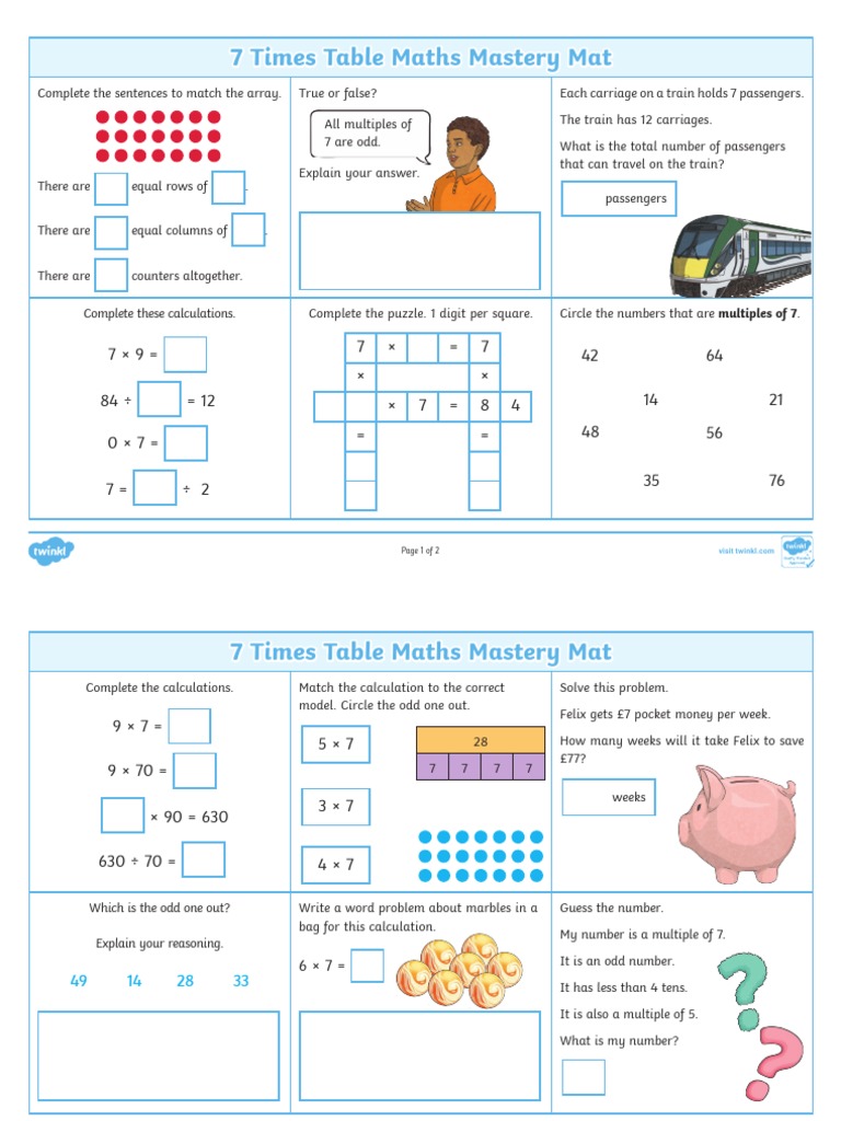 7-times-table-maths-mastery-mat-pdf-mathematics