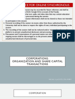 Organization and Share Capital