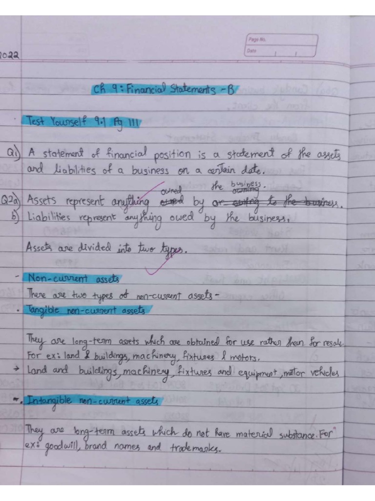 Chapter 9 Notes | PDF