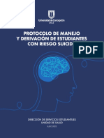 Protocolo de Manejo y Derivación de Estudiantes Con Riesgo Suicida UDEC