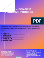 Steps in Financial Planning Process