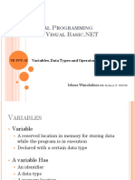 1 - Variables, Data Types and Operators