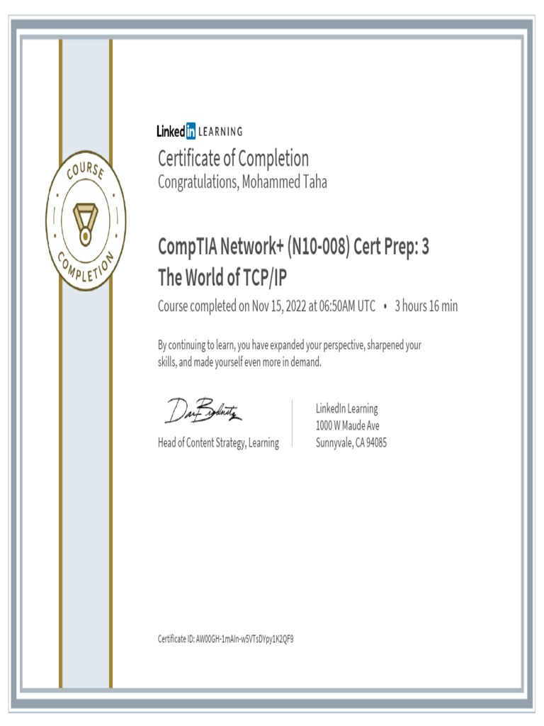 LinkedIn Learning Certificate (2) | PDF
