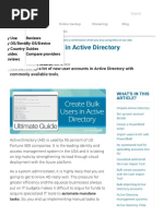 Create Bulk Users in Active Directory - Step-by-Step Guide & Free Tool