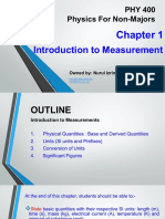 Chapter 1 - Introduction To Measurement (PHY400)