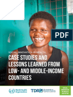 Case Studies and Lessons Learned From Low-And Middle-Income Countries