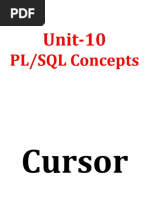 Unit-10 PL - SQL Concepts