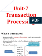 Unit-7 Transaction Processing