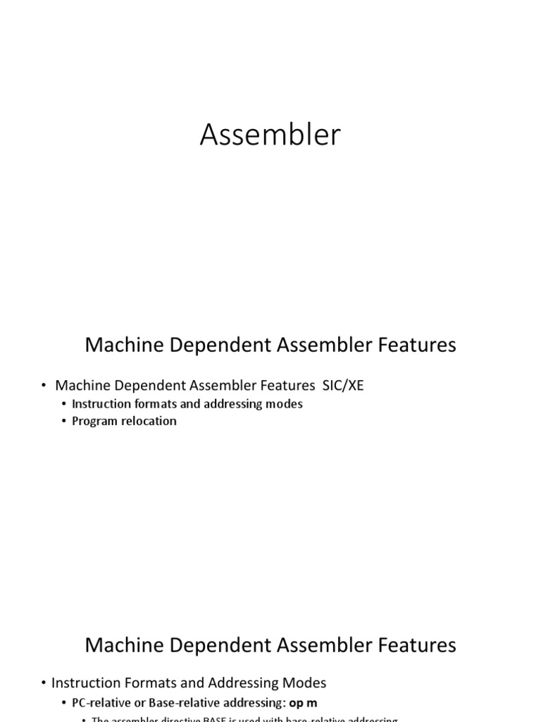 Module 3 | PDF | Assembly Language | Computer Program