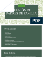 Reunión de Padres de Familia