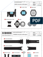 Montagem do relógio digital DW-5600 em papel