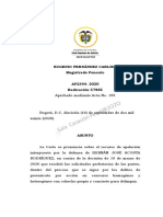 AP2344-2020 (57865) .Procedencia Recursos Auto Que Decreta Pruebas.