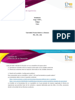 Formato Tarea 5 - Informe de Sugerencias