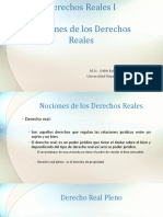 NOCIONES DE LOS DERECHOS REALES. CLASE No. 1