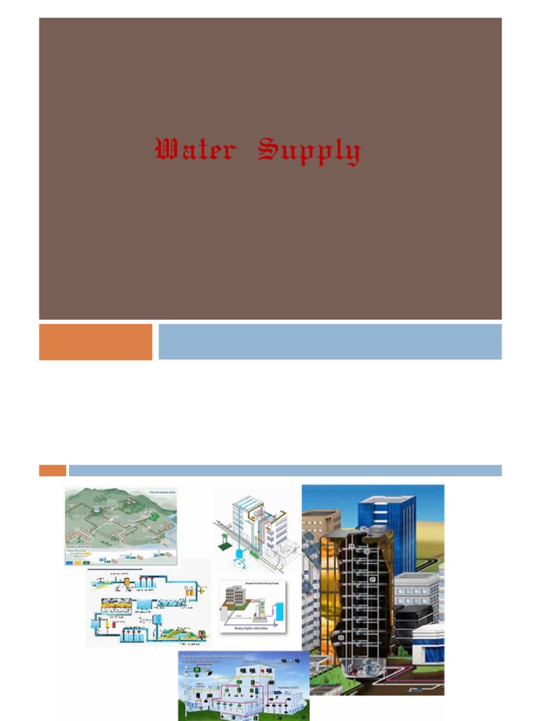 Water Supply PDF Toilet Water