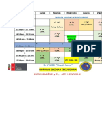 HORARIO COMUNICACIÓN 5° y 3°, ARTE 1°