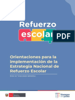 Orientaciones Refuerzo Escolar PRIMARIA