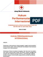Hukum Perikemanusiaan Internasional: Pendidikan Dan Latihan Dasar (Diklatsar) Xxii KSR Pmi Unit 04 Uin Suska Riau