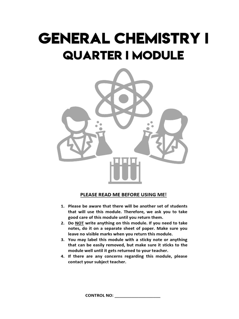 General Chemistry I Quarter 1 Modules | PDF | Ion | Chemical Elements