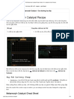 PoE Metamorph Catalyst Recipe Guide 3.14, Catalysts Vendor Recipes