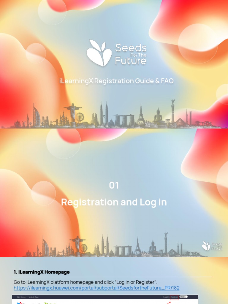 iLearningX Registration & Usage Guide | PDF | Login | Computing