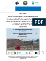 INFORME FINAL 8vo. Censo Simultaneo Condor Andino - Mendoza