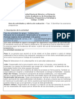 Guía de Actividades y Rúbrica de Evaluación - Unidad 2 - Fase 3 Identificar Los Escenarios Prospectivos