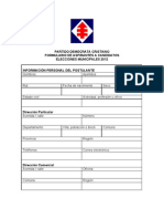 Formula Rio de Aspirantes A Alcaldes y Concejales PDC