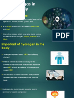 Hydrogen Gas in Human Body